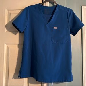 Royal Blue Figs Scrub Set